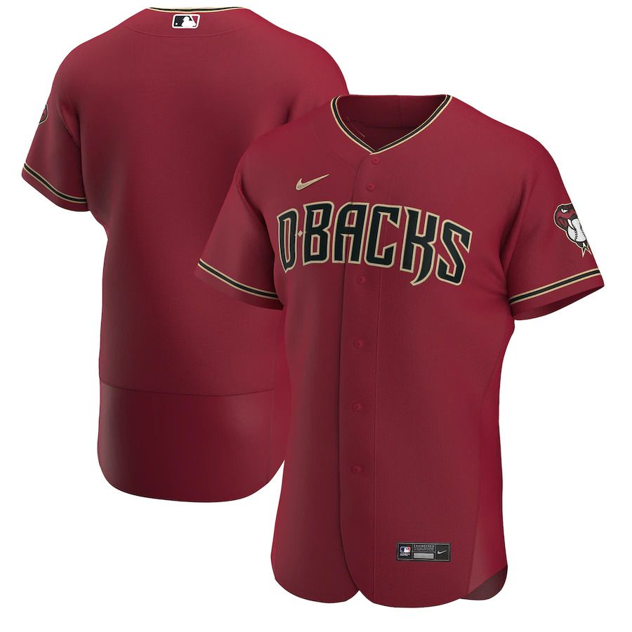 Men Arizona Diamondbacks Nike Crimson Alternate Authentic Team MLB Jersey->arizona diamondback->MLB Jersey